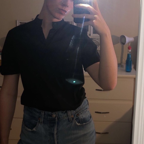 Zara Mandarin Pique T-Shirt (NWT) - Picture 6 of 6